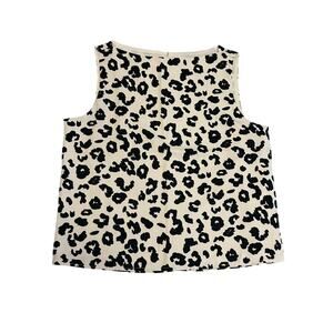 Abercrombie Pattern Shell Top Leopard Print Small